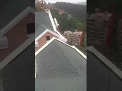 কাঠের দানা রঙিন পাথর আবৃত টাইল জলরোধী পাথর আবৃত ধাতু টাইলস