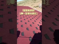 ফাইবারগ্লাস অ্যাসফাল্ট স্টোন ছাদ শিংলস বাণিজ্যিক জন্য আলংকারিক